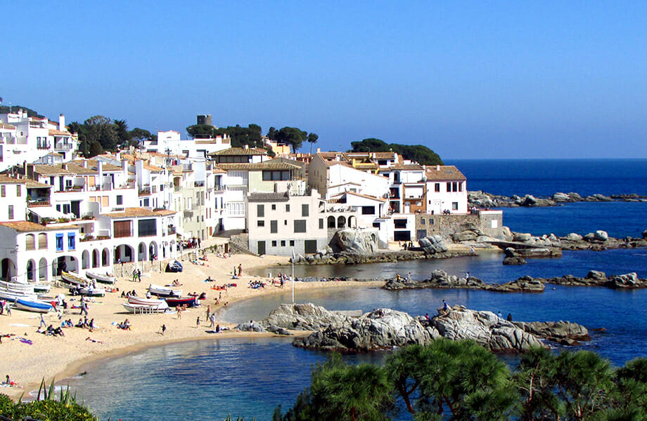 Calella de Palafrugell, die Gemeinde, in der sich Peixos Mielgo befindet